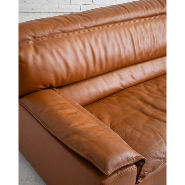 Brown Carlo Bartoli Sofa in Cognac Leather for Rossi Di Albizzate For Sale - Image 8 of 11