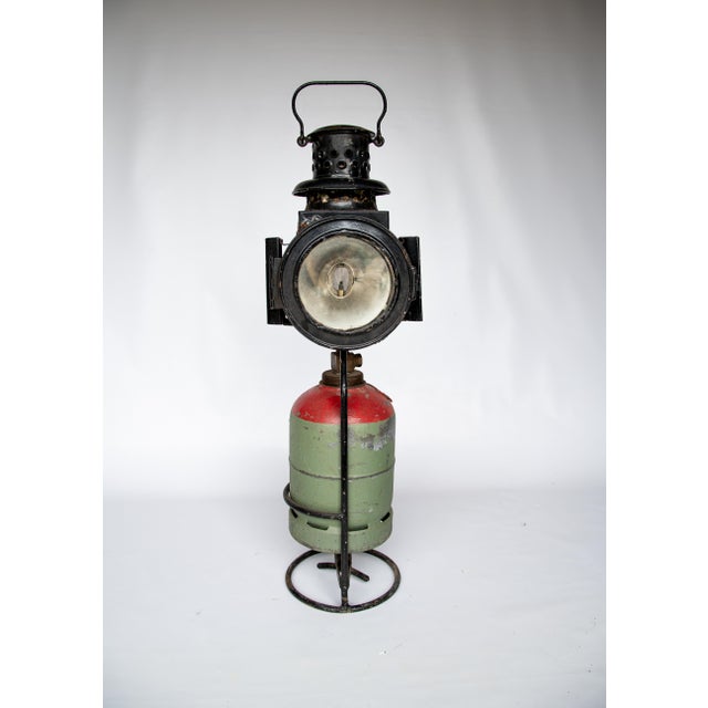 Rail Road Portable Lamp Light Made by Osmeka 1940s For Sale - Image 4 of 12