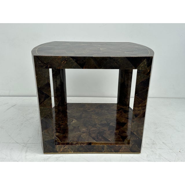 Tessellated Pen Shell Side Table For Sale In Los Angeles - Image 6 of 12