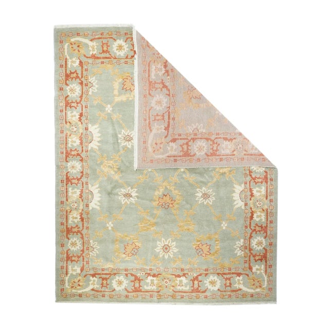 Oushak Rug 8' X 9'11'' For Sale - Image 4 of 11
