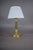 Gold 19th Century Ormolu Gilt Bronze Table Lamp with Pleated Shade For Sale - Image 8 of 11