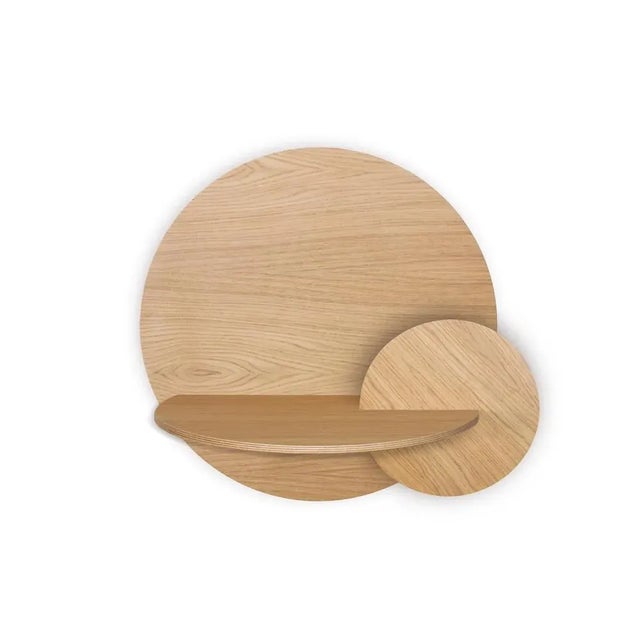 Alba L Nightstand in Oak by Daniel García Sánchez for Woodendot For Sale - Image 4 of 4