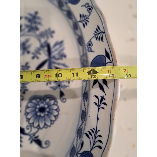 Early 20th Century Blue Onion Platter For Sale - Image 11 of 16