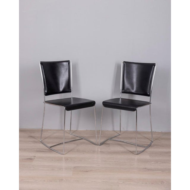 Vintage Leather Chairs by Segis Italia, 1990s, Set of 2 For Sale - Image 12 of 12