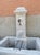 Metal Single Pillar Rectangular Provencale Wall Fountain in Carved Limestone For Sale - Image 7 of 11