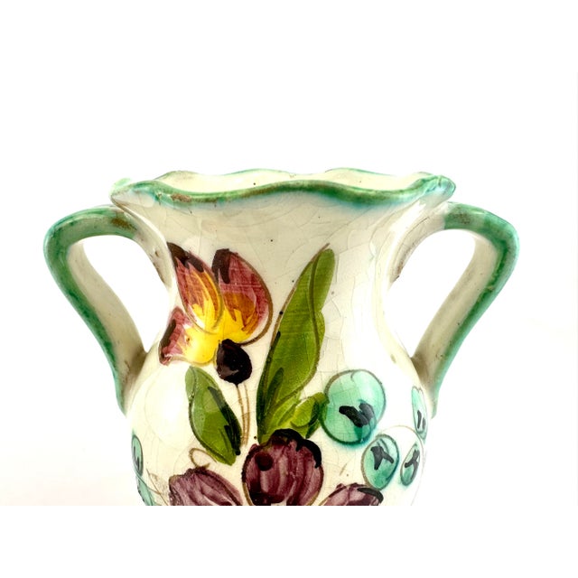 Ceramic 1960's Mid Century Vintage Italian Vase For Sale - Image 7 of 8