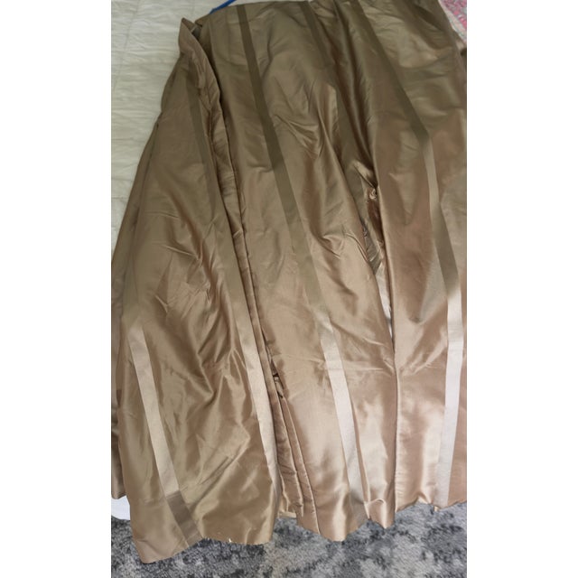 Pair of Custom Silk Interlined Drapery Panels, 50" X 100" For Sale In New York - Image 6 of 6