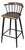 Merrick 30 in. Seat Height Wood and Iron Bar Stool with Spindle Back and Footrest, Natural For Sale