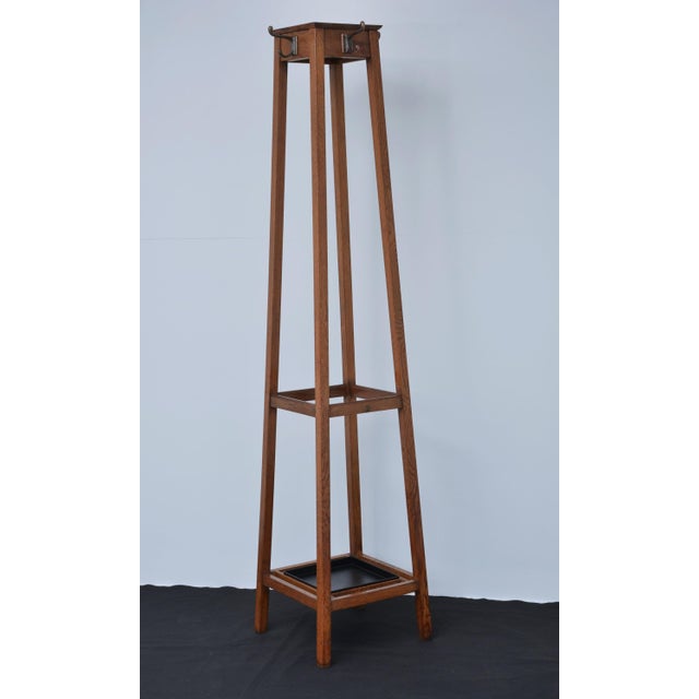 English Arts and Crafts Oak Coat Stand from Astrola, 1930s For Sale - Image 18 of 18