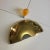 Metal Half-Moon Wall Light in Brass, 1970 For Sale - Image 7 of 8