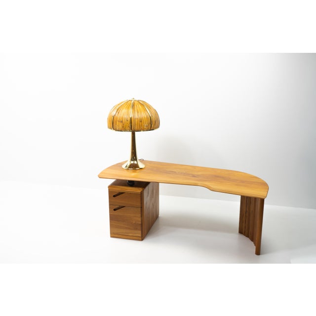 Registered by the Gabriella Crespi Archives under: 060729088M Gabriella Crespi, Rising Sun Series, Table Lamp, 1970s Large...