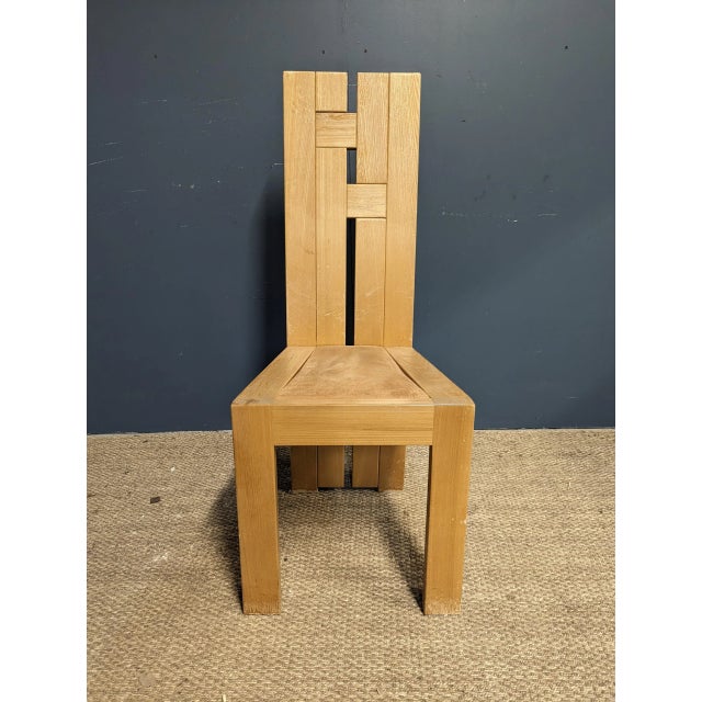 Dining Chairs in Elm from Maison Regain, Set of 4 For Sale - Image 3 of 6