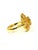 Bochic “Orient” Vintage Yellow Sapphire Cluster Ring Set In 18K Gold & Silver For Sale In New York - Image 6 of 9