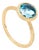 Marco Bicego, 18k Yellow Gold and Blue Topaz Jaipur Ring For Sale