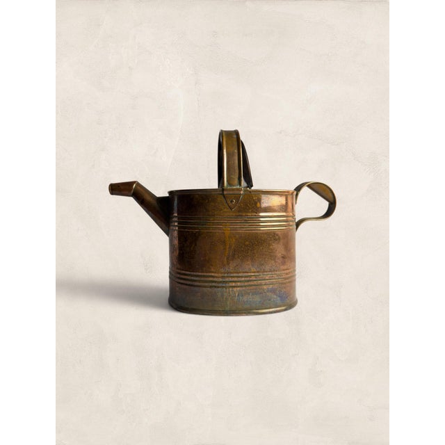 Metal Antique English Copper Watering Can For Sale - Image 7 of 8