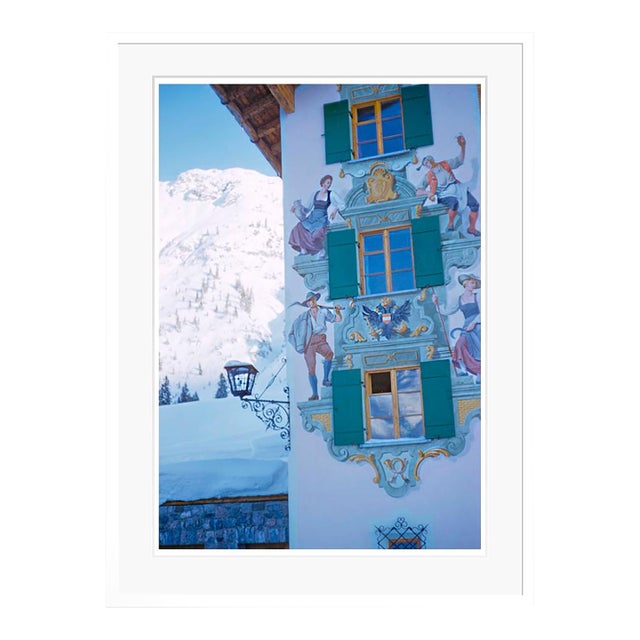 Toni Frissell 'A Painted Facade' Archival Pigment Print Framed in White For Sale