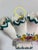 Mid 20th Century Portuguese Petite Majolica Five Finger Tulip Vase Tulipiere For Sale - Image 11 of 17
