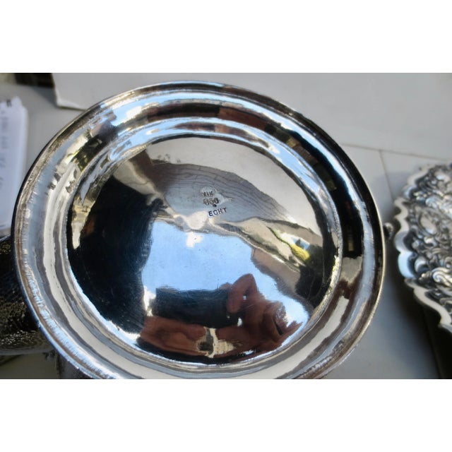 Silver Indonesian 800 Silver Tea Set - Set of 5 Pieces For Sale - Image 8 of 11