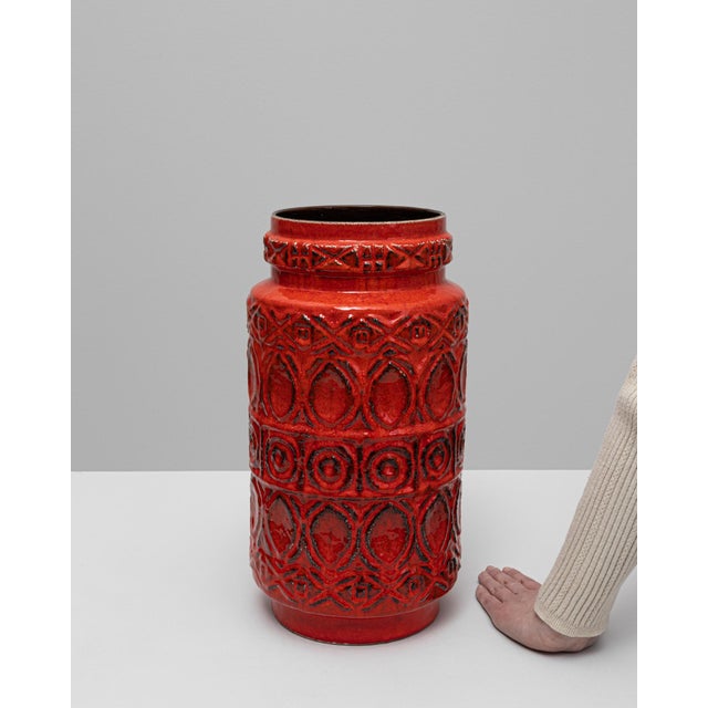 20th Century German 'W. Germany' Ceramic Vase For Sale - Image 11 of 18