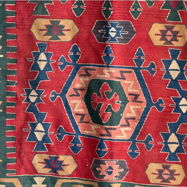 Large Turkish Rug with Predominantly Red Base, 1980s For Sale - Image 17 of 18