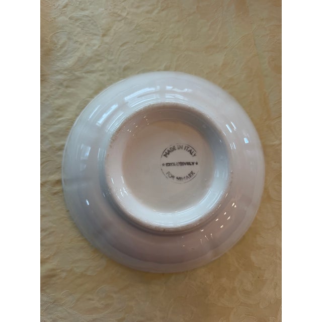 1980s Vintage Hand-Painted Italian Ceramic Serving Bowl With Pear Motif by Himark For Sale - Image 5 of 5