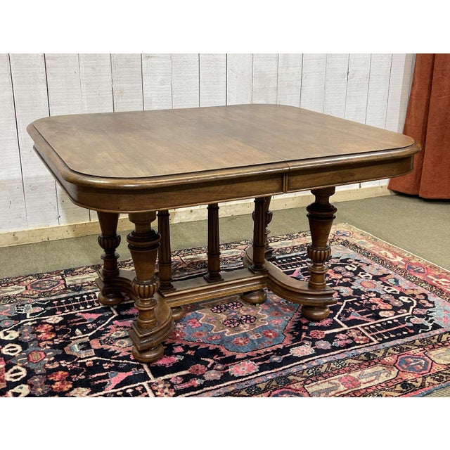 Early 20th Century Henri II Walnut Table with Extensions For Sale - Image 5 of 17
