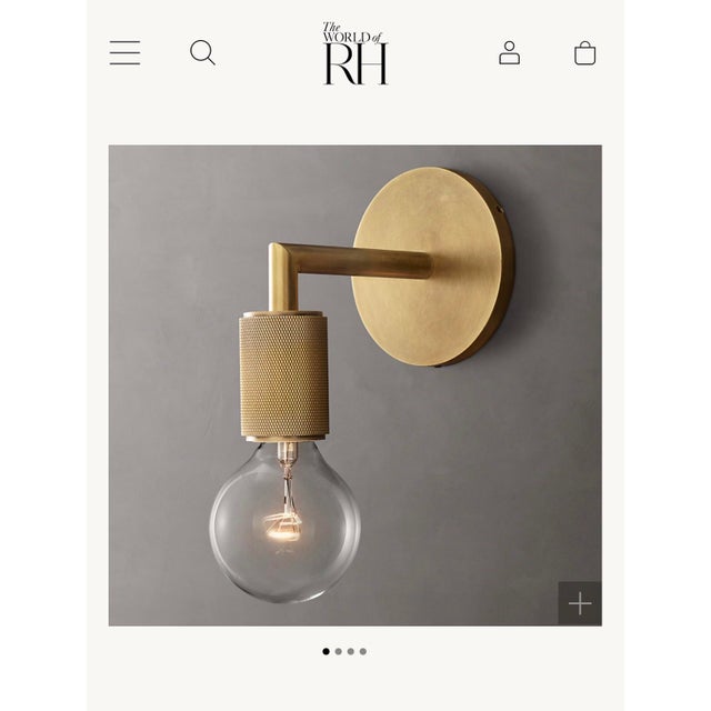 Restoration Hardware Utilitaire Socket Sconce | Chairish