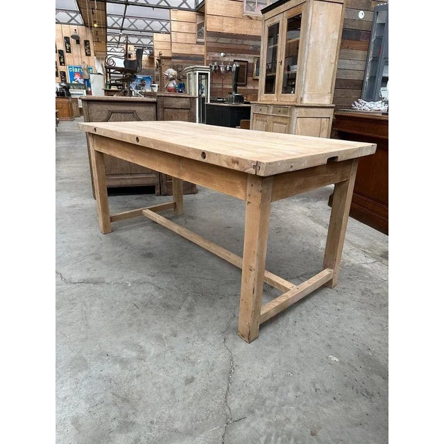 Butcher's Table in Solid Beech For Sale - Image 3 of 12