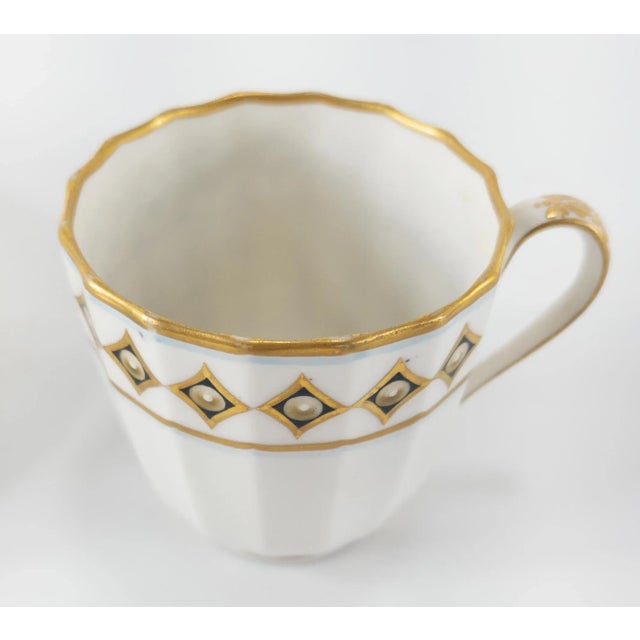 Late 18th Century Antique Georgian English Royal Crown Derby Teacup and Saucer Set- 2 Pieces For Sale - Image 5 of 13