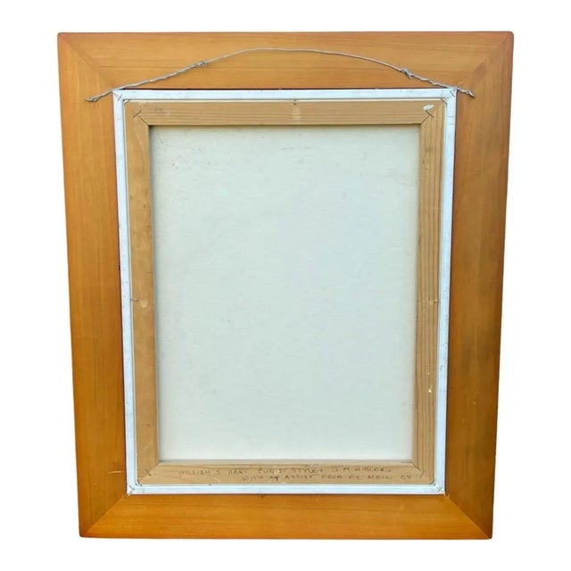 2004 j.m. Hunker Signed Painting With Assistance From Ed Mell For Sale - Image 4 of 5