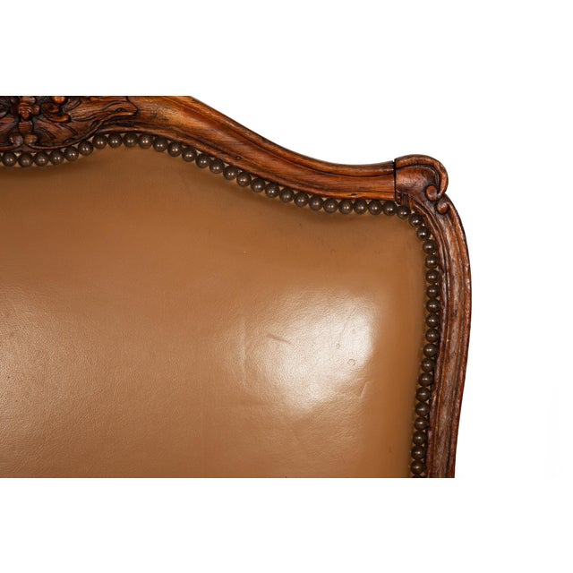 French Louis XV Period Carved Arm Chair Fauteuil, Circa Late 18th Century For Sale - Image 10 of 18