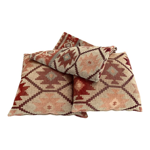 Vintage Decorative Pillows & Throw Blanket Set 3 Pieces Chairish