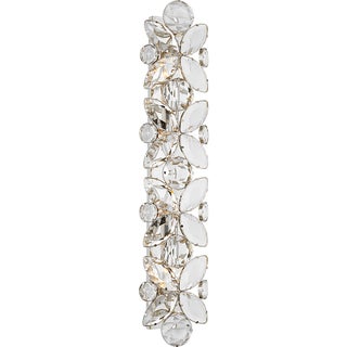 kate spade new york for Visual Comfort Signature Lloyd 33" Sconce in Polished Nickel with Crystal For Sale