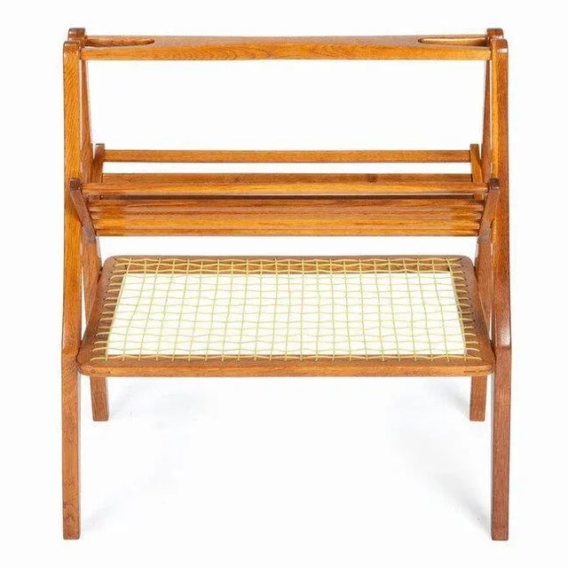 Wood Wooden Newspaper Rack from ÚLUV For Sale - Image 7 of 10