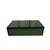 Beautiful functional and decorative hunter green navy trim border painted high-gloss veneer decorative storage box. Brand...