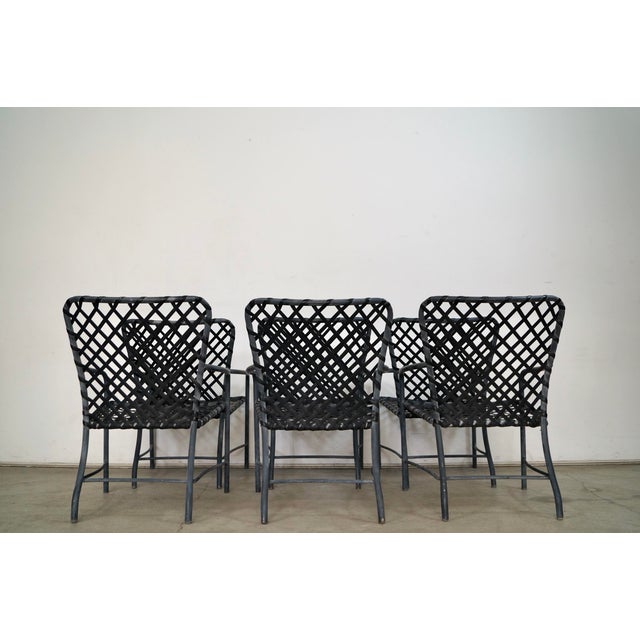 1970s 1970’s Mid-Century Modern Brown Jordan Patio Chairs - Set of 6 For Sale - Image 5 of 12