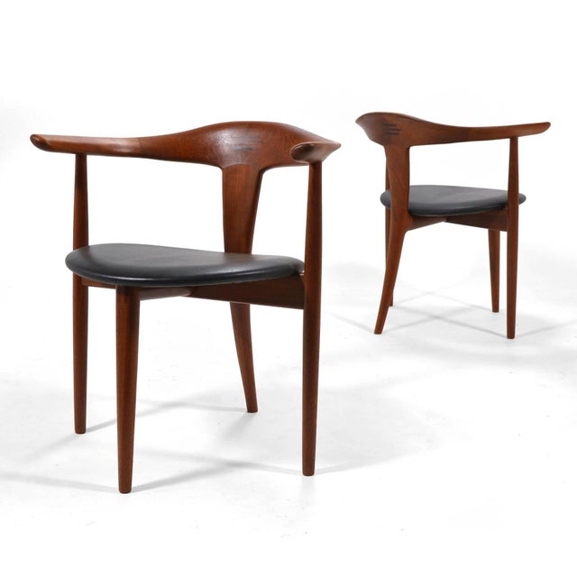 Erik Andersen and Palle Pedersen Pair of Rare Arm Chairs For Sale - Image 4 of 10