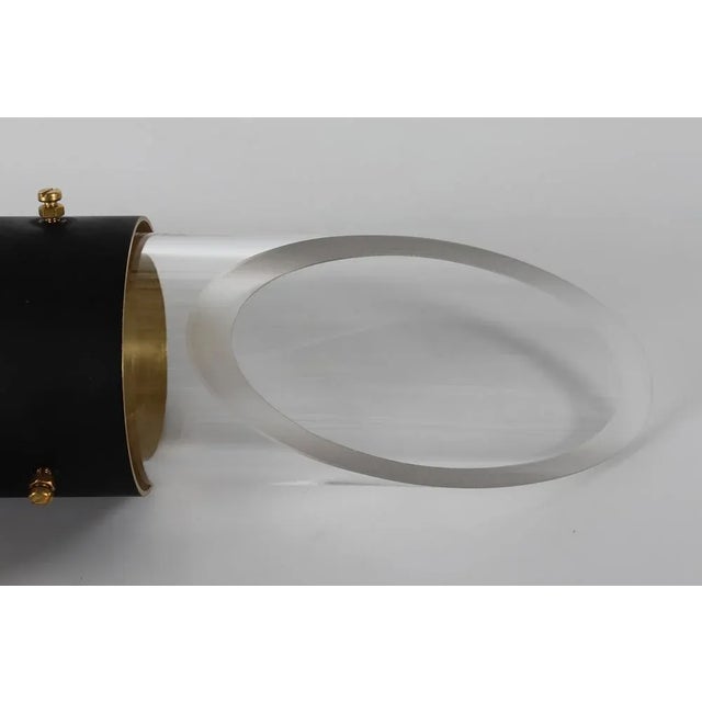 Mid-Century Modern Mid-Century Brass and Glass Saga Wall Sconce by Kay Kørbing for Lyfa, 1970s For Sale - Image 3 of 8