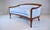 French French Directoire Style Sofa, Hand Carved Cherry, Light Blue For Sale - Image 3 of 18
