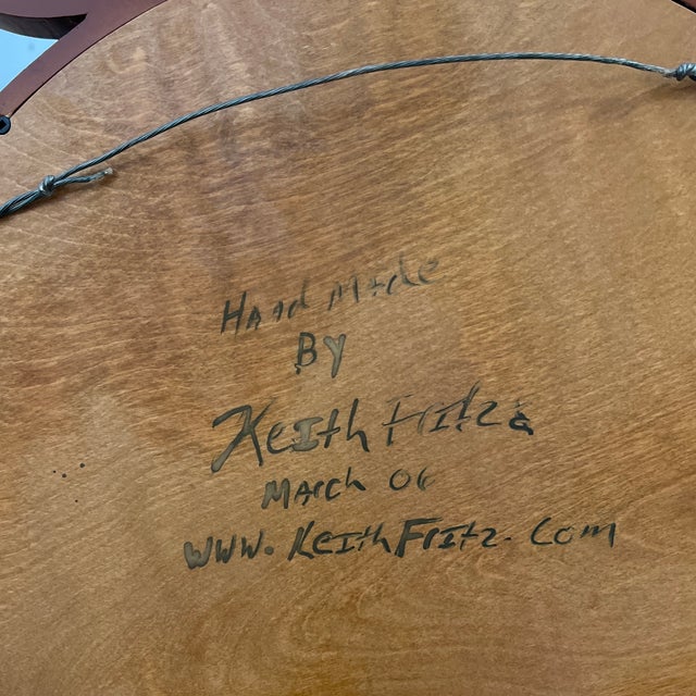 Keith Fritz Ball and Spike Mirror For Sale - Image 9 of 12