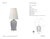 Thomas O'Brien by Visual Comfort Signature Opera 16" Table Lamp in Polar Blue Crackle with Linen Shade Designer: Thomas...