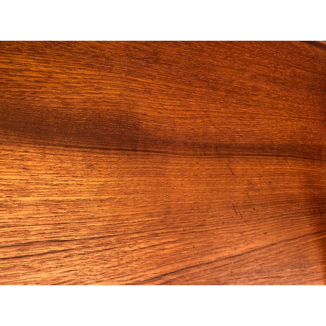 Mid-Century Modern Vintage Mid Century Modern Solid Teak Serving Tray For Sale - Image 3 of 11