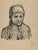 The Portrait Of A Farmer Woman is an original Drawing in charcoal on creamy-colored paper realized by An anonymous artist...