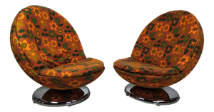 Set of Vintage Space Age Ball Chairs, 1970s