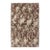 Mocha Vintage Turkish Oushak Rug With Free-Flowing Green & Cream Flower Blossoms For Sale