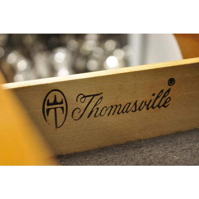 Late 20th Century Thomasville Grand Classics Empire Biedermeier Maple & Granite Sideboard Credenza For Sale - Image 9 of 18