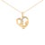 A luminous tribute to the bond that begins at a heartbeat and lasts a lifetime, this pendant sketches an open heart where...