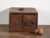 Brown Antique Japanese Wooden Storage Box For Sale - Image 8 of 12