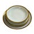 French Arès Prestige Porcelain Dinnerware Set for 12 with Hand-Gilded Gold from Raynaud Limoges, 1980s, Set of 46 For Sale - Image 4 of 11