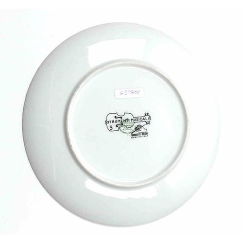 Vintage Plates from the Series Musical Instruments by Piero Fornasetti, Set of 7 For Sale - Image 6 of 9